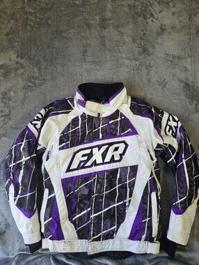 FXR FAST Flotation Assist Snowmobile Ski-doo Winter Jacket Size 8 Purple